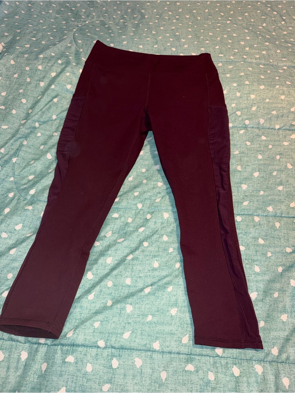 XL Burgundy Athletic Fabletics Leggings Stretch Active Bottoms. MUST BE BUNDLED